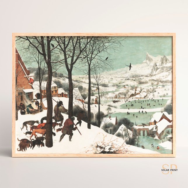 Pieter Bruegel Hunters in Snö Art Poster (Skapare uppladdad)