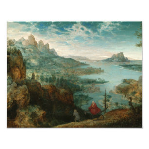 Pieter Bruegel - landskap med flyg in i egypten Fototryck