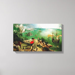 Pieter Bruegel landskap med nedgången av Icarus Canvastryck
