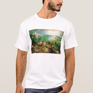 Pieter Bruegel landskap med nedgången av Icarus T Shirt