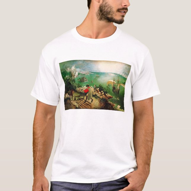 Pieter Bruegel landskap med nedgången av Icarus T Shirt (Framsida)