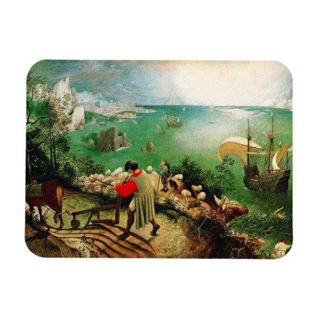 Pieter Bruegel Ligcape med Fallen Icarus Magnet (Horisontell)