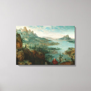 Pieter Bruegel - Liggande med flyg till Egypten Canvastryck