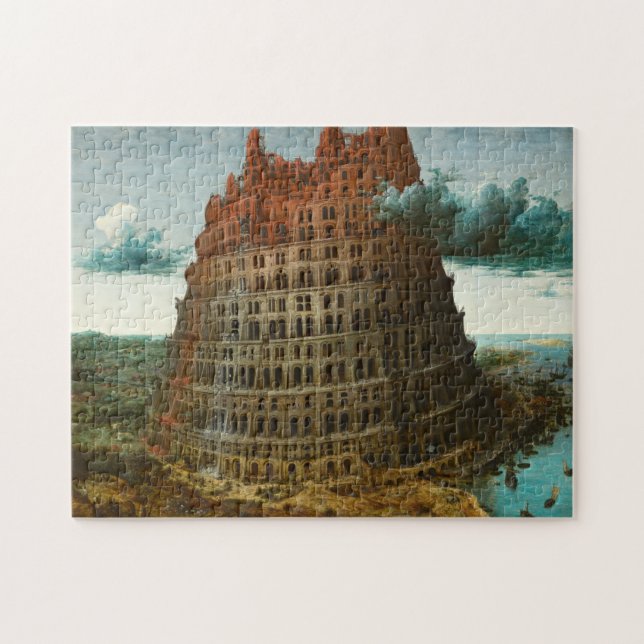 PIETER BRUEGEL - Lite torn av Babel 1563 Pussel (Horisontell)