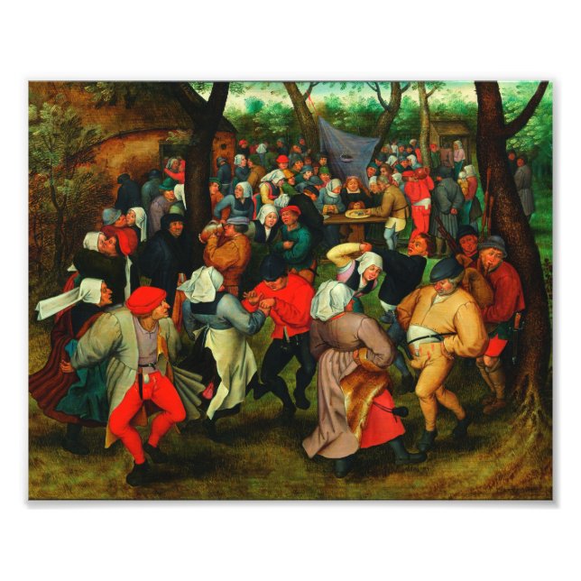 Pieter Bruegel the Elder - Bröllop Dance Fototryck (Framsidan)