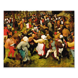 Pieter Bruegel the Elder - Bröllop Dance Fototryck