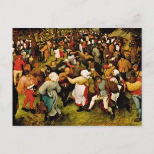 Pieter Bruegel the Elder - Bröllop Dance Vykort