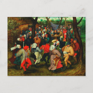 Pieter Bruegel the Elder - Bröllop Dance Vykort