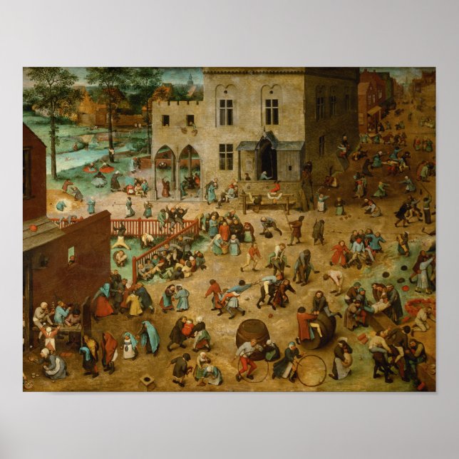 Pieter Bruegel the Elder - Children’s Games Poster (Framsidan)