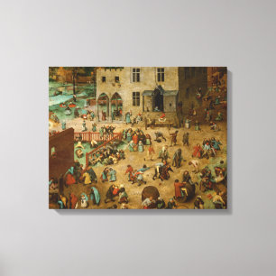 Pieter Bruegel the Elder - Children's Games Canvastryck