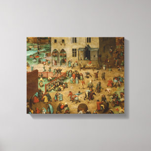 Pieter Bruegel the Elder - Children's Games Canvastryck