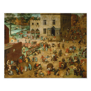 Pieter Bruegel the Elder - Children's Games Fototryck