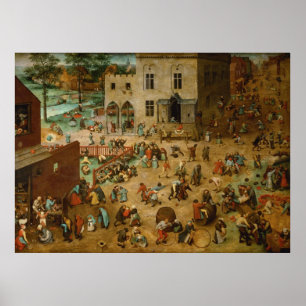 Pieter Bruegel the Elder - Children's Games Poster