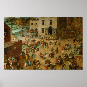 Pieter Bruegel the Elder - Children's Games Poster