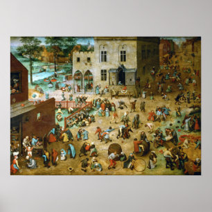 Pieter Bruegel the Elder Children's Games Poster