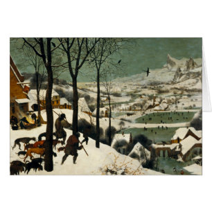 Pieter Bruegel the Elder - Hunters in Snö Hälsningskort