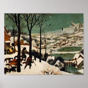 Pieter Bruegel the Elder - Hunters in Snö Poster