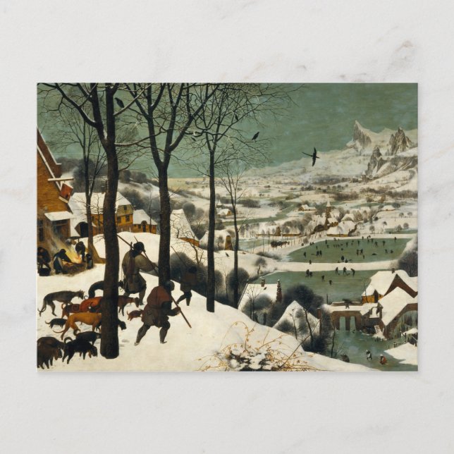 Pieter Bruegel the Elder - Hunters in Snö Vykort (Framsida)