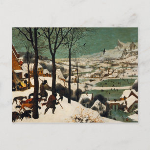 Pieter Bruegel the Elder - Hunters in Snö Vykort