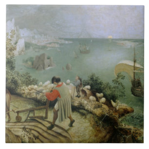 Pieter Bruegel the Elder - Landscape Fall Icarus Kakelplatta