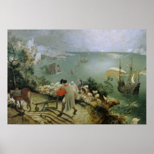 Pieter Bruegel the Elder - Landscape Fall Icarus Poster