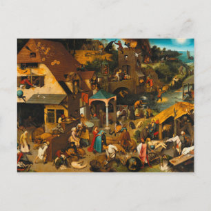 Pieter Bruegel the Elder - Nederländska ordspråk Vykort
