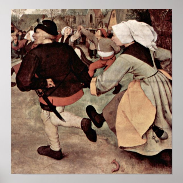 Pieter Bruegel the Elder - The Peasant Dance Poster (Framsidan)