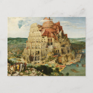 Pieter Bruegel the Elder - Torn i Babel Vykort