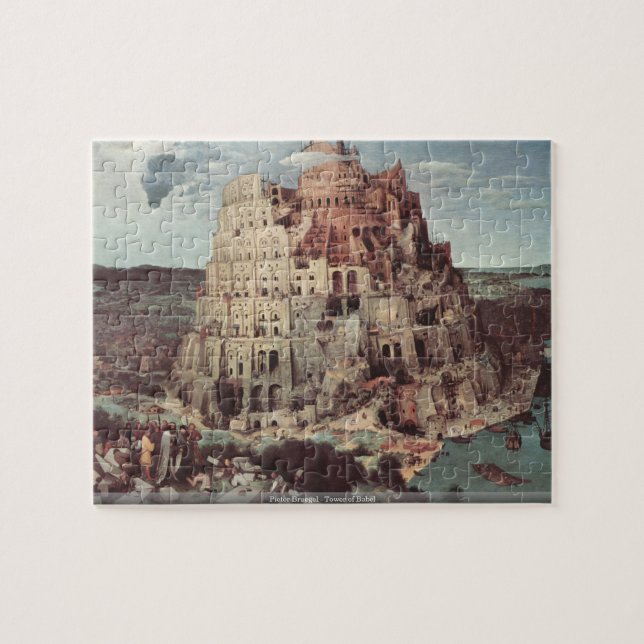Pieter Bruegel - torn av det Babel pussel (Horisontell)