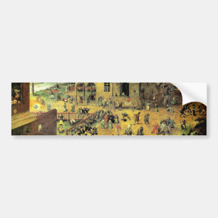 Pieter Bruegels "Children's Games" - 1560 Bildekal