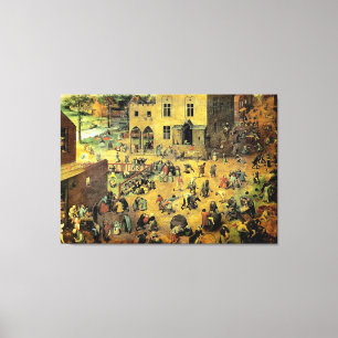 Pieter Bruegels "Children's Games" - 1560 Canvastryck
