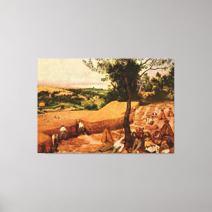 Pieter Bruegels Harvesters (1565) Canvastryck