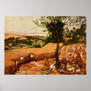 Pieter Bruegels Harvesters (1565) Poster