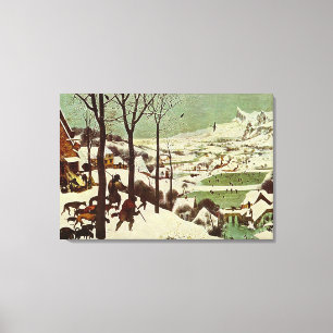 Pieter Bruegel's Hunters in the Snö - 1565 Canvastryck