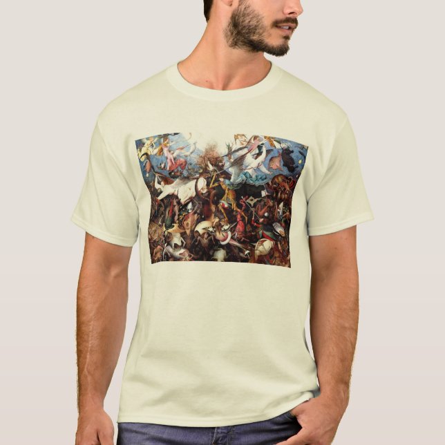 Pieter Bruegels "rebellernas Änglar fall" T-shirt (Framsida)