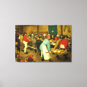 Pieter Bruegel's The Peasant Bröllop (1568) Canvastryck
