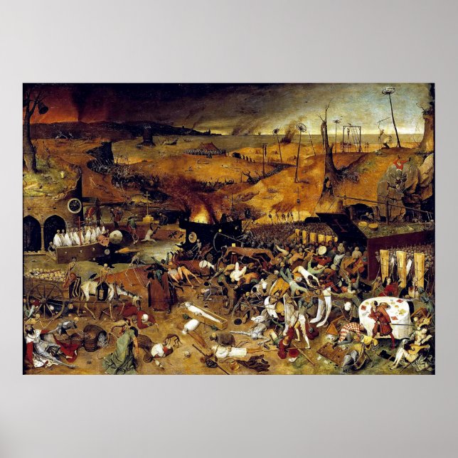 Pieter Bruegel's The Triumph of Death (1562) Poster (Framsidan)