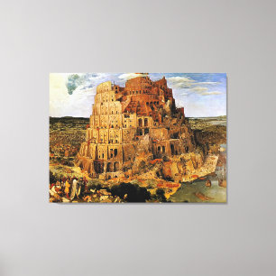 Pieter Bruegels "Torn i Babel" (cirka 1563) Canvastryck