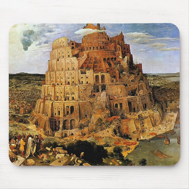 Pieter Bruegels "Torn i Babel" (cirka 1563) Musmatta (Framsidan)