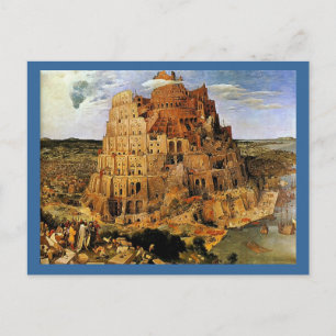 Pieter Bruegels "Torn i Babel" (cirka 1563) Vykort