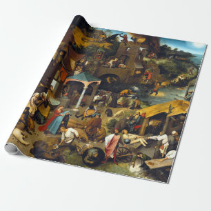 Pieter Brueghel Netherlandish Proverbs Presentpapper