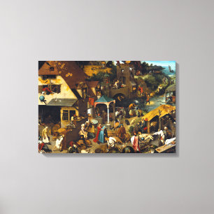 Pieter Brueghel Netherlands Proverbs Canvastryck