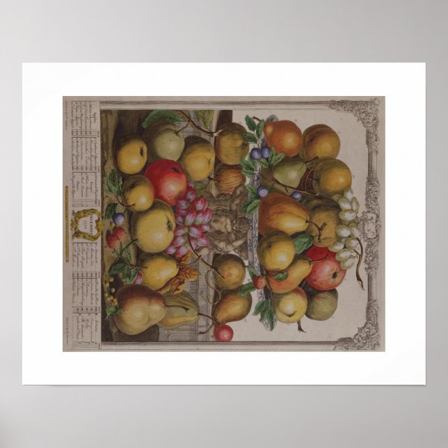 Pieter Casteels, 12 månaders frukt, december Poster (Framsidan)