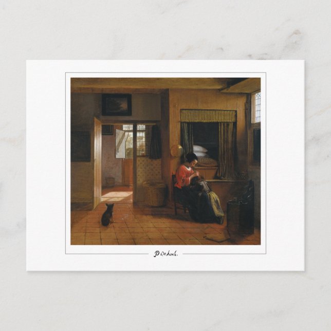 Pieter de Hooch #111 - Finkonstkort Vykort (Framsida)