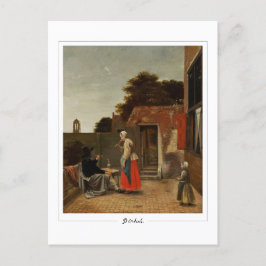 Pieter de Hooch #112 - vykort för konst
