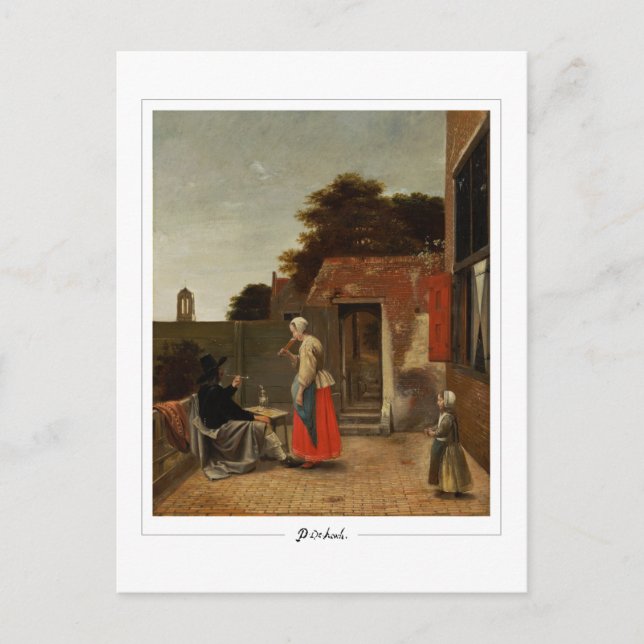 Pieter de Hooch #112 - vykort för konst (Framsida)