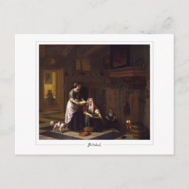 Pieter de Hooch #13 - Finkonstkort Vykort