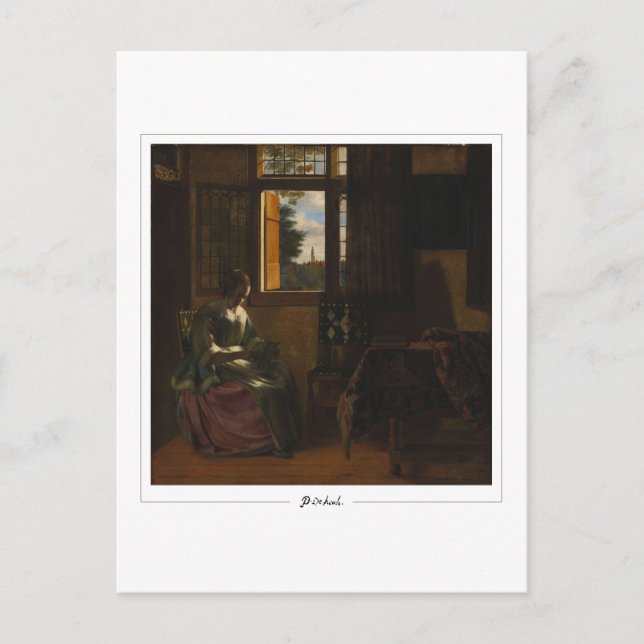 Pieter de Hooch #150 - Finkonstkort Vykort (Framsida)