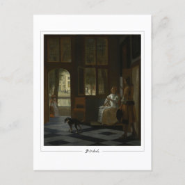 Pieter de Hooch #1 - vykort för konst