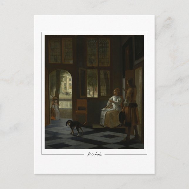 Pieter de Hooch #1 - vykort för konst (Framsida)
